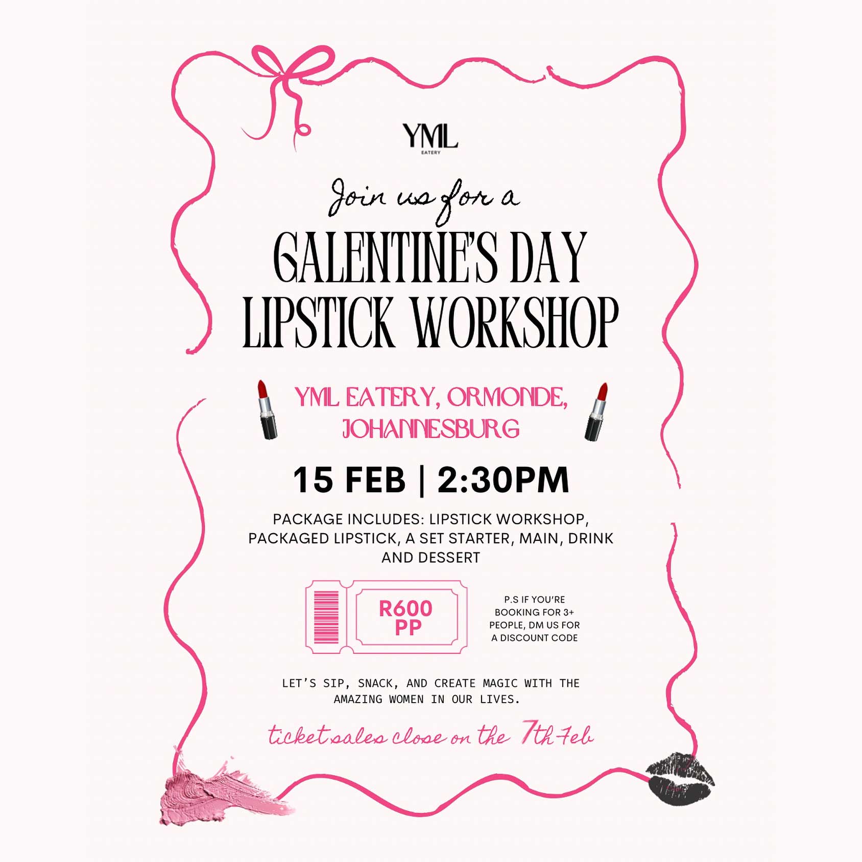 YML Galentines Lipstick Workshop